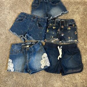 Bundle of 5 Shorts - girls size 4